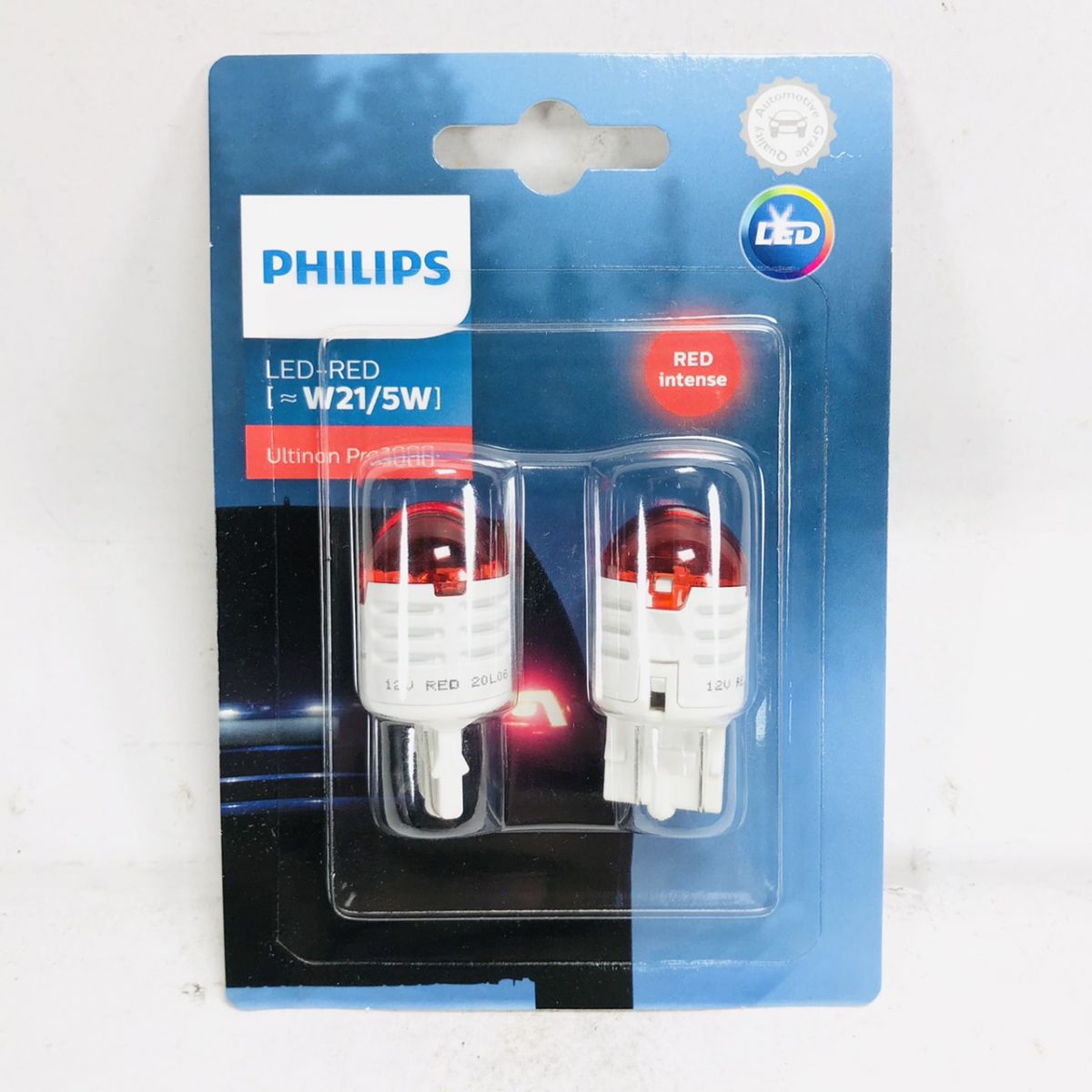 PHILIPS LED T20 21/5W 刹車燈 雙芯 (紅色) 吊卡包裝 $400