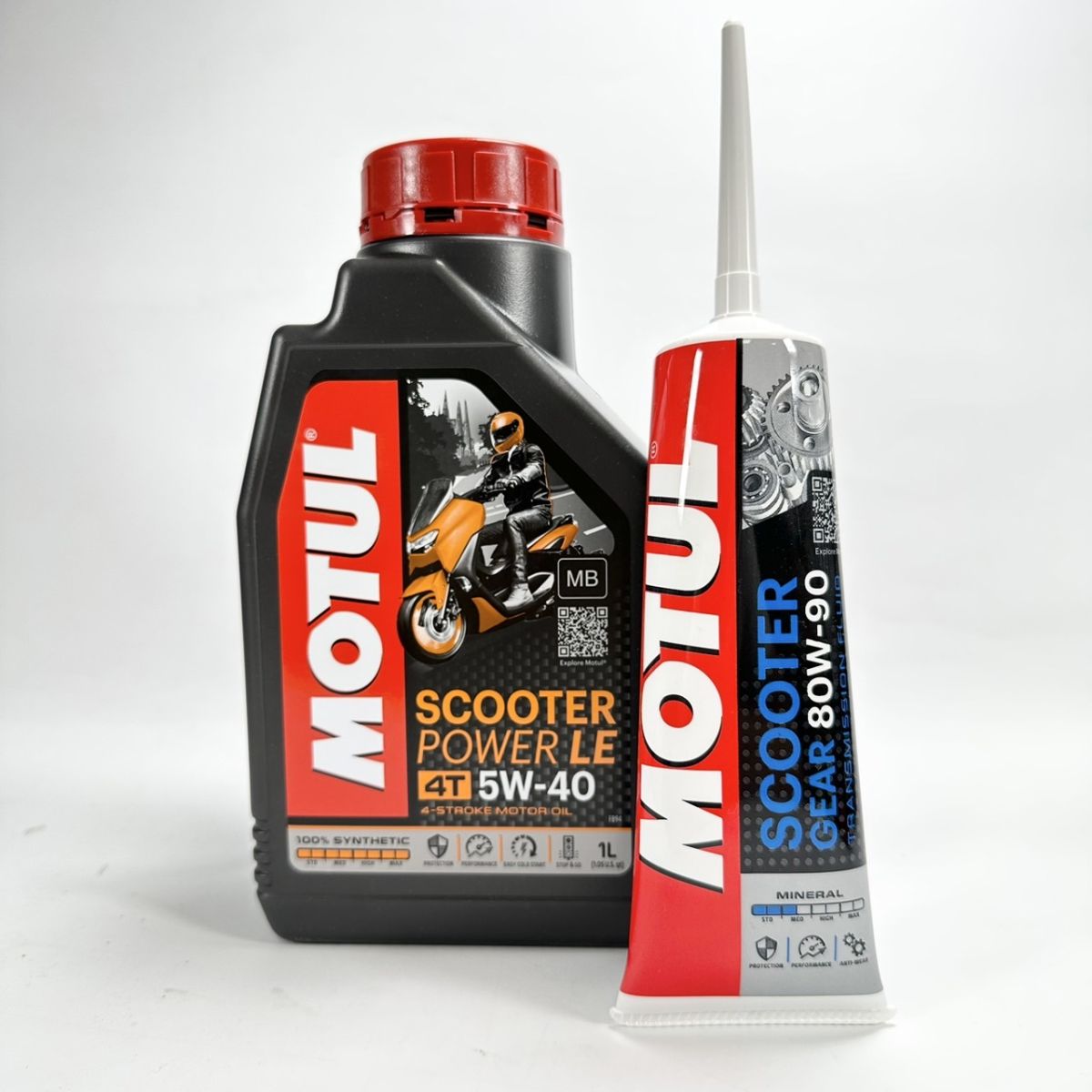 【優惠組】Motul Scooter power LE 4T 5W-40 【MB】 + MOTUL齒輪油